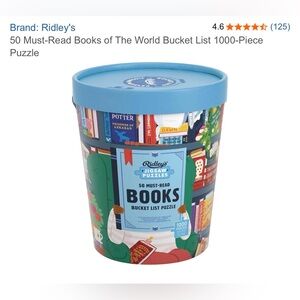 RIDLEY's 50 must-read books of the World Bucket List 1000 piece puzzle